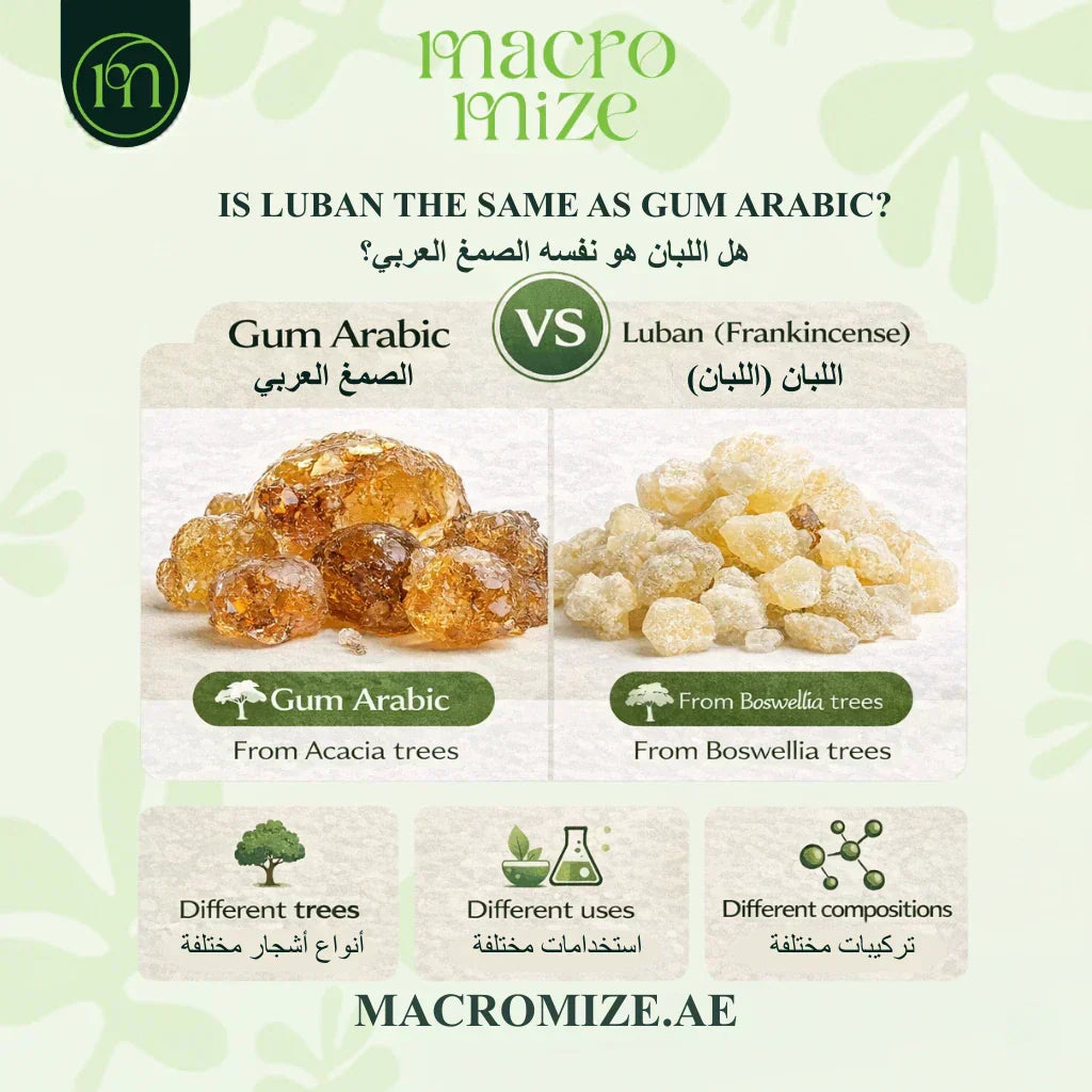 Is Luban the Same as Gum Arabic? Clear Differences Explained