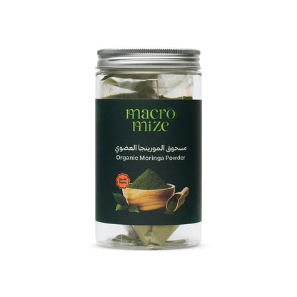 Macromize Organic Moringa Powder 100g – Pure Moringa Oleifera Leaf Superfood