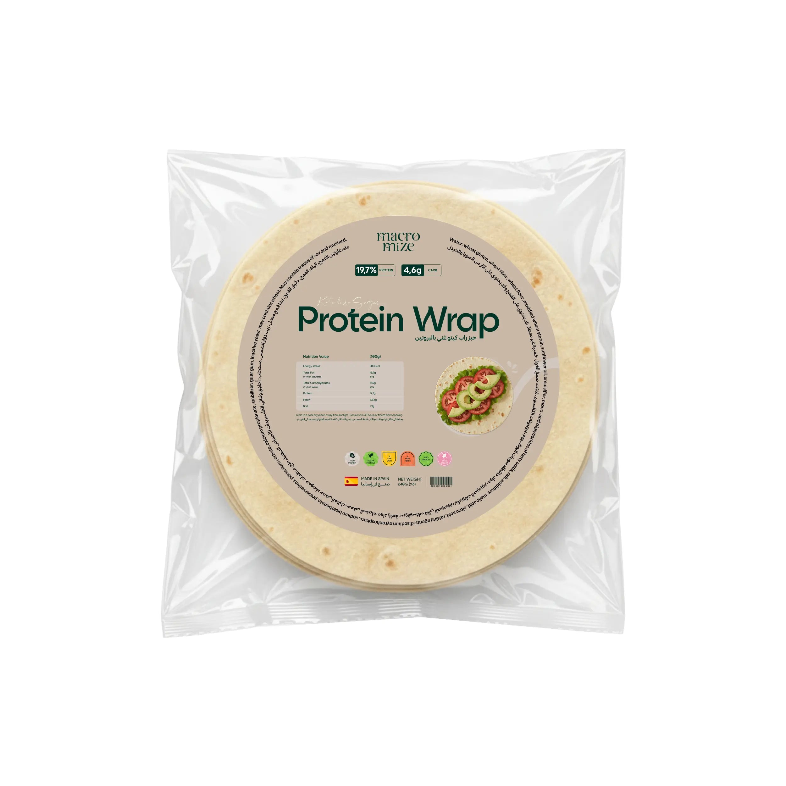 Protein High Fiber Wrap